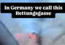Wenn die Rettungsgasse zur Waschstraße wird