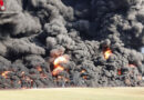 Tschechien: Güterzug mit Benzol verunfallt → mindestens fünf Kesselwaggons in Flammen