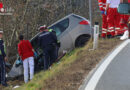 Oö: Auto in Gunskirchen gegen Verkehrszeichen und Baum geprallt → Lenker reanimiert