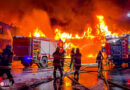 Stmk: Großbrand in Gewerbebetrieb St. Marein bei Graz → 20 Feuerwehren im Einsatz