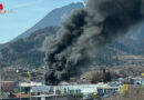 Ktn: Großbrand Industriebbetrieb fordert 130 Feuerwehrleute in Villach