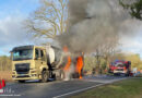 D: Brennender Milchtankwagen auf der B 71 zwischen Seedorf und Brauel
