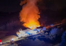 Oö: Großbrand Bauernhof St. Georgen am Walde → 190 Kräfte im Einsatz