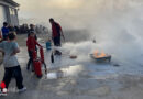 Oö: Feuerwehrjugend Mauerkirchen mit dem Feuerlöscher am Werk