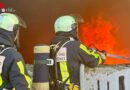 D: Feuer in einem leerstehenden Industriegebäude in Westenfeld in Bochum