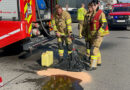 Nö: Dieseltank in Pöchlarn von Lkw gerissen → mehrere 100 Liter ausgeflossen