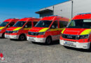 D: Vier neue Krankentransportwagen verstärken die Feuerwehr Paderborn