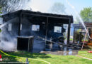 Nö: Brennende Gartenlaube in Ennsdorf → ein Leichtverletzter