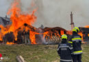 Stmk: 200 Kräfte aus 17 Feuerwehren bei brennendem Hinteralmhaus auf der Hinteralm im Einsatz
