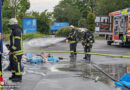 D: Brennende Ladung eines Mülllastwagens in Mülheim an der Ruhr