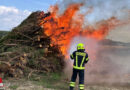 Bgld: Flurbrand in Rauchwart greift auf Holzstoß über