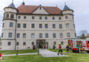 Oö: Einsatzübung im Schloss Hartheim mit Zimmerbrand und Steigleitungstest