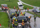 Oö: Frontalzusammenstoß mit Postbus auf der B 126 bei Sonnberg im Mühlkreis
