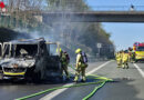 D: Brennender Abschleppwagen auf BAB 3 in Ratingen