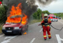D: Vollbrand eines Autos in Bruchsal