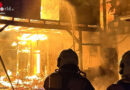 D: Scheune in Mühlhausen in Flammen
