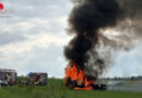 D: Vollbrand eines Teleskopladers in Sellerich