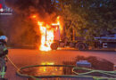D: Brennende Lkw-Zugmaschine in Bremerhaven