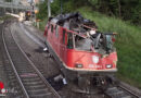 Schweiz: Lokomotive kracht gegen Schienenbagger → zwei Schwerverletzte (29, 40) in St. Gallen