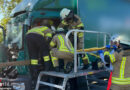 D: Eingeklemmte Lenkerin nach Lkw-Auffahrunfall auf BAB 27 bei Bremerhaven befreit