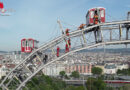 Fortbildung der Höhenrettungsgruppen der österr. Berufsfeuerwehren 2025 in Wien → am Riesenrad im Einsatz