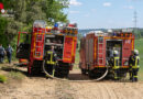 D: Großer Waldbrand mit mehreren Feuerstellen auf dem Kleinen Hirschberg bei Neunkirchen