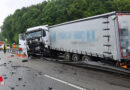 Bayern: Sattelzug durchbricht auf A8 bei Teisendorf die Mittelleitplanke und rammt Auto: 70-Jähriger stirbt