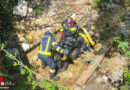 Oö: Motorradbergung die Vierte 2025 auf der B 153 im Weißenbachtal