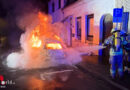 D: Brandstiftung an Pkw in Goch → Brand droht auf Wohnhaus überzugreifen