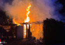 D: Gartenlaube in Datteln in Vollbrand
