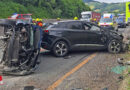 Oö: Verkehrsunfall mit mehreren Fahrzeugen auf der A1 im Baustellenbereich bei Mondsee