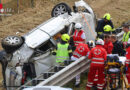 Oö: Schwierige Rettungsaktion bei Pkw-Unfall auf A1 in Eggendorf im Traunkreis