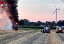 D: Mähdrescher in Vollbrand