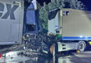 D: Auffahrunfall mit zwei Lastwägen auf der A 2 bei Helmstedt