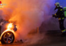 Nö: Autobrand in Krems zieht Hausfassade in Mitleidenschaft