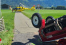 Stmk: Traktorüberschlag nach Kollision mit Motorrad auf B 114 in Pöls