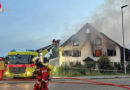 Schweiz: Feuer zerstört altes Bauernhaus in Tagelswangen