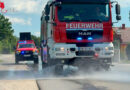 Nö: 2.500 Meter lange Ölspur von der Feuerwehr entfernt