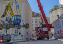 Oö: Akutmaßnahmen bei der Spitalmühlwehr in Steyr erforderten Kraneinsatz