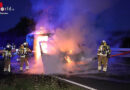 D: Brand eines Kleintransporters auf der BAB 17 bei Dresden
