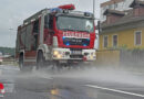 Oö: Mit Waschanlage und Wasserwerfer gegen Asche-Verschmutzung auf B 144