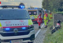 Nö: Motorradlenker prallt auf B 3 bei Marbach gegen Betonmauer