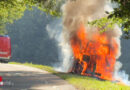 Nö: Vollbrand eines Traktors in Purgstall