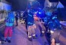Nö: Festnahme eines Störenfriedes bei Feuerwehreinsatz während Kellerbrand