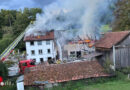 Schweiz: Großbrand zerstört Ökonomiegebäude und beschädigt Wohnhaus in Gächlingen