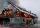 D: Landwirtschaftliches Anwesen im Vollbrand: 50 Milchkühe, 16 Jungrinder und Wohnhaus gerettet