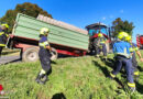 Bgld: Bergung eines Traktor-Anhängers auf der B 65