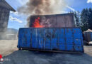 Containerbrand im Gewerbegebiet Unternberg