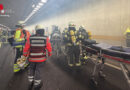 D: Schwerer Unfall auf der BAB 46 im Tunnel Uentrop mit 3 Verletzten → große Rettungsübung bei Arnsberg