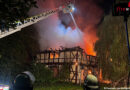 D: Über 200 Kräfte im Einsatz → Feuer zerstört Nebengebäude am Jagdschloss Göhrde